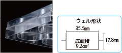 ウェル形状35.5mm×17.8mm