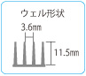 ウェル形状3.6mm×11.5mm